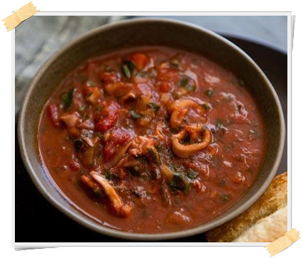 Ricetta Dukan: zuppa di calamari cozze e gamberetti (dalla fase di crociera)